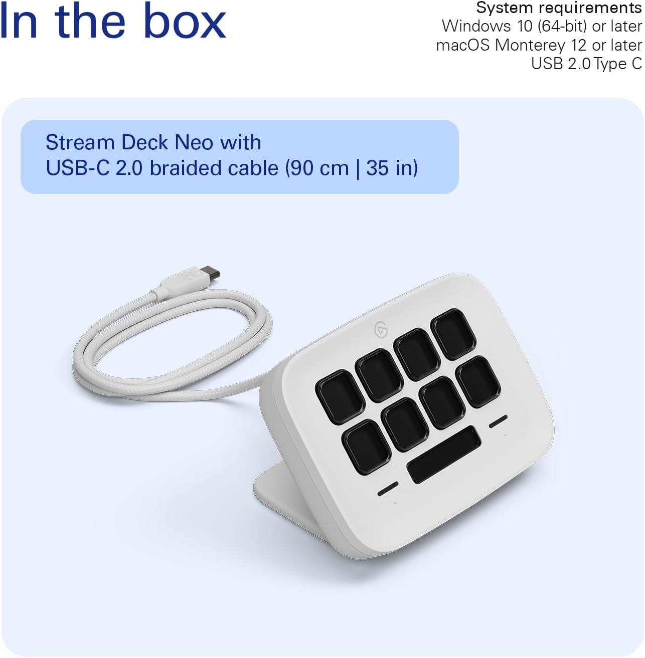 Elgato Stream Deck Neo – 8 teclas personalizables