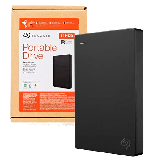 Disco duro externo portátil Seagate de 1 TB - USB 3.0 para PC, Mac, PlayStation y Xbox (STGX1000400)