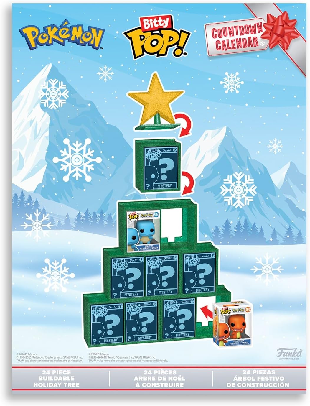 Funko Calendario de Adviento: Bitty: Pokémon - 24 días de sorpresas