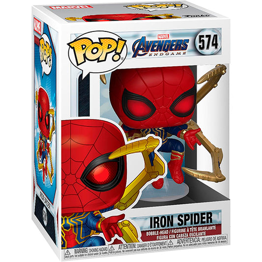Funko Pop Marvel: Avengers Endgame - Iron Spider de hierro con nano guantelete #574