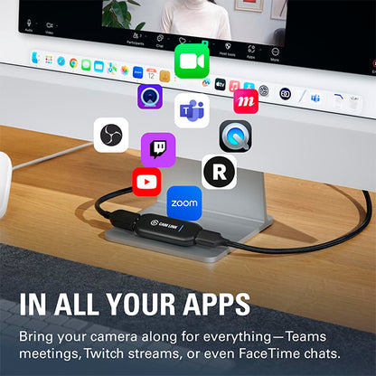 Elgato Cam Link 4K - Tarjeta de captura externa para DSLR 1080p60 o 4K30/4K60