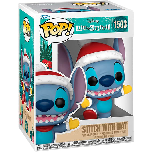 Funko Pop! Stitch - Puntada con sombrero Navidad #1503