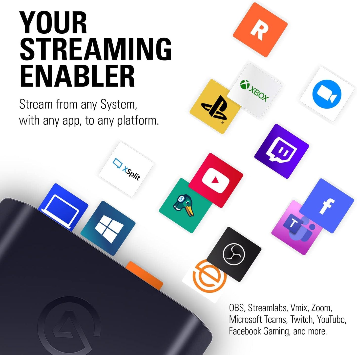 Capturadora Elgato HD60 X - 1080p60 HDR10 o 4k 60/30 FPS