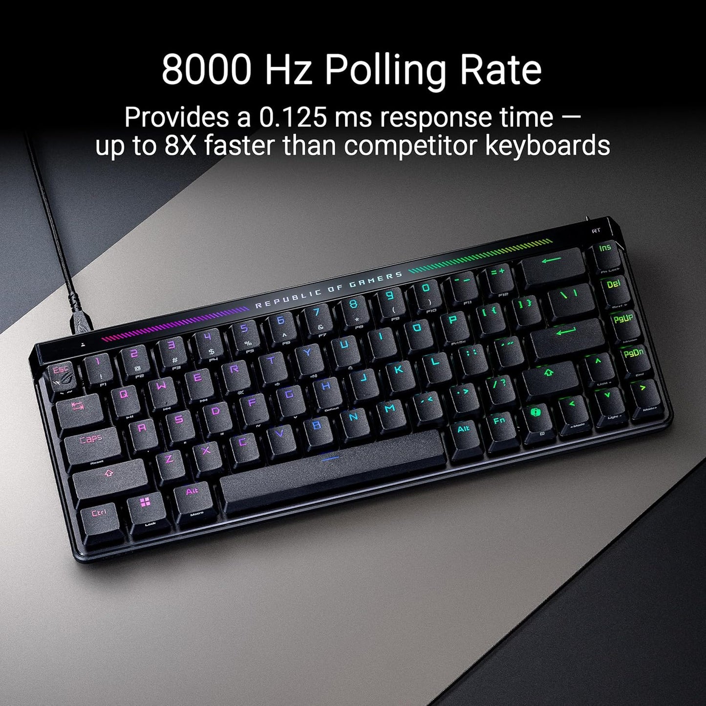 Teclado ASUS ROG Falchion Ace HFX HFX - Teclado para juegos con efecto Hall – 65% TKL