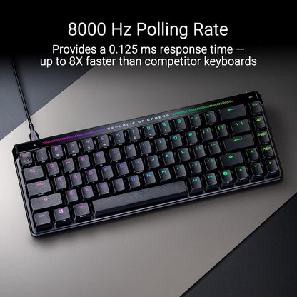 Teclado ASUS ROG Falchion Ace HFX HFX - Teclado para juegos con efecto Hall – 65% TKL
