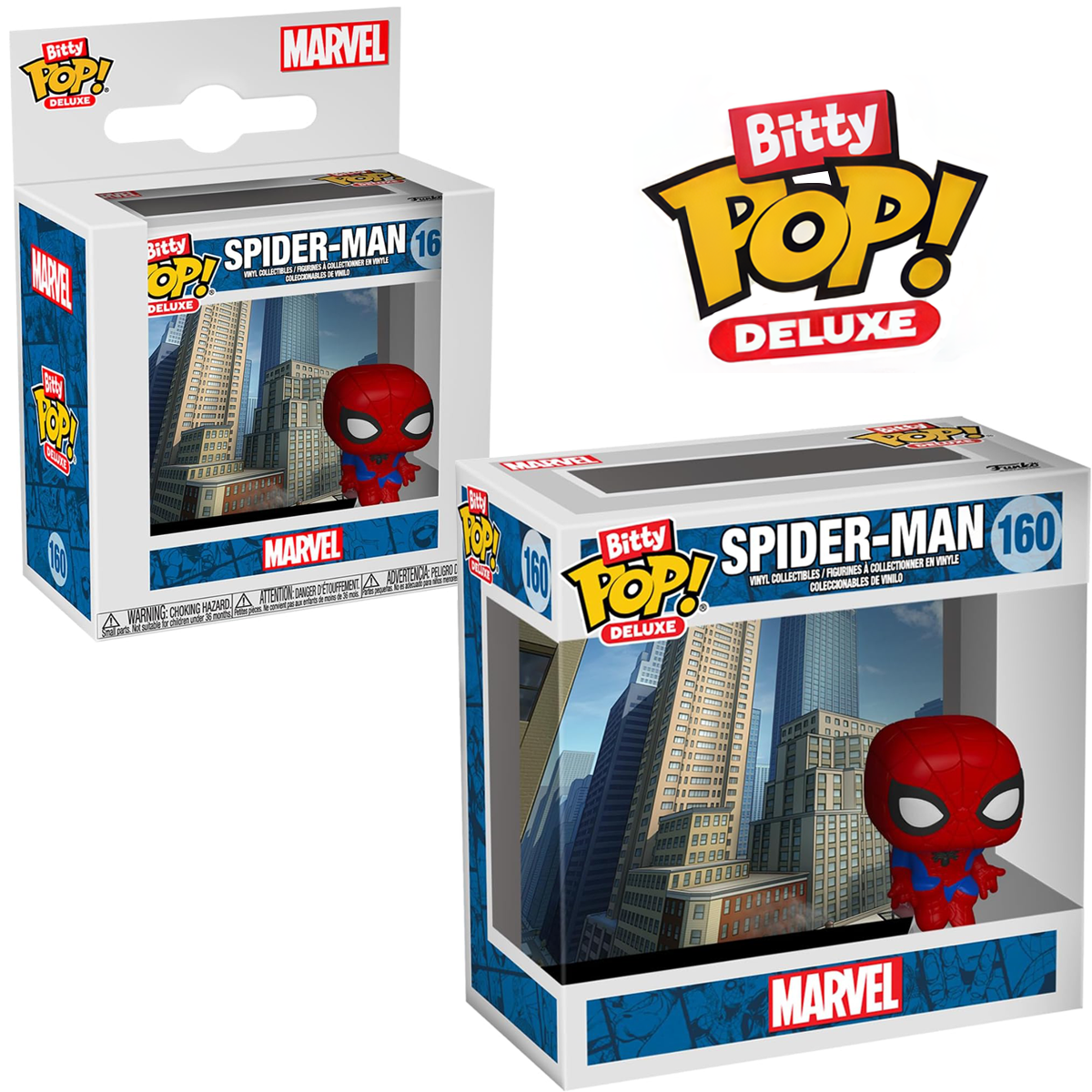 Funko Bitty Pop! Deluxe - Spider Man #160 (Paisaje Urbano)