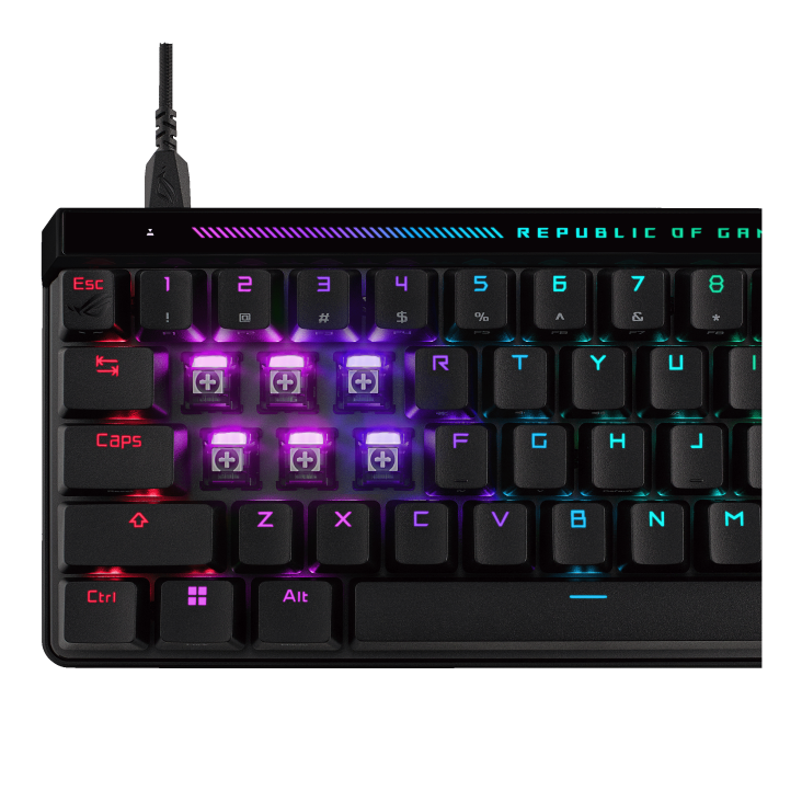 Teclado ASUS ROG Falchion Ace HFX HFX - Teclado para juegos con efecto Hall – 65% TKL