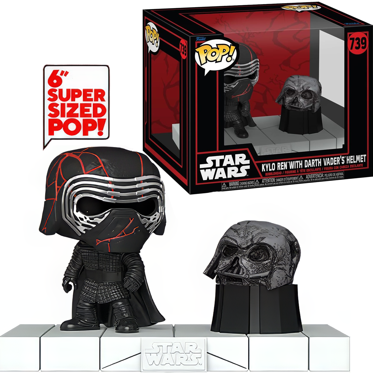 Funko Pop! Deluxe - Star Wars - Kylo Ren con casco Darth Vader #739