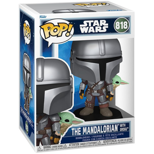Funko Pop! Star Wars - The Mandalorian With Grogu #818