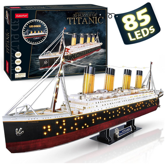 Rompecabezas Titanic 3D con 85 LEDS