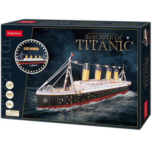 Rompecabezas Titanic 3D con 85 LEDS