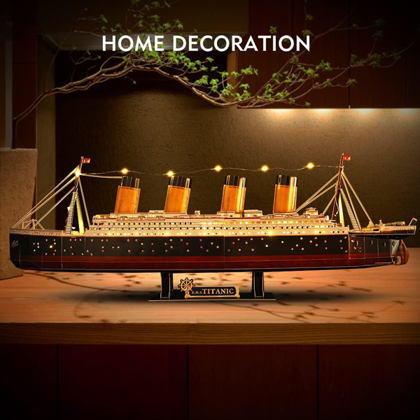Rompecabezas Titanic 3D con 85 LEDS