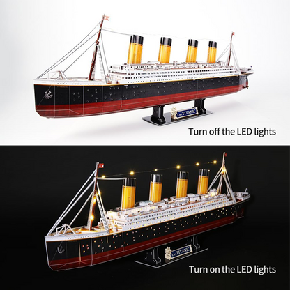 Rompecabezas Titanic 3D con 85 LEDS
